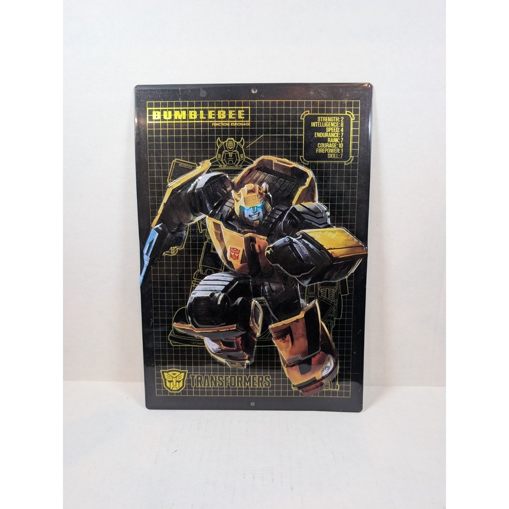 Transformers Bumblebee Metal Wall Art Sign Open Road Brands 17 9x13 Hobby Lobby